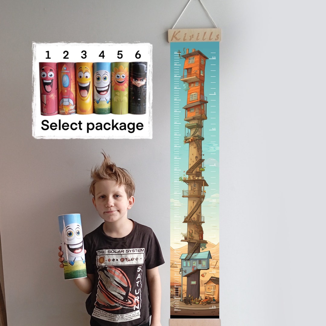 Family Growth Chart Baby Growth Chart Child Gift Boys Kids Etsy