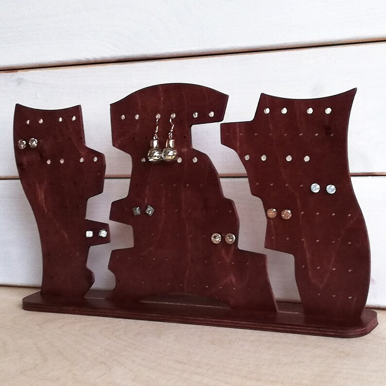 earring organizer rotating earring earring jewelry box wood earring stand jewelry cabin earring display earrings rack earring storage
