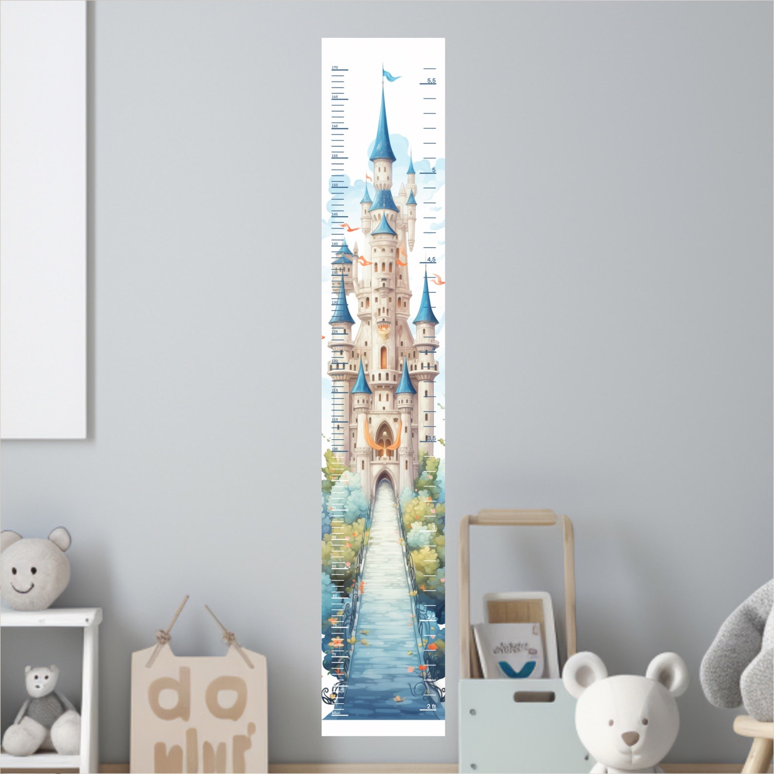 Castle Kids Height Chart, Printable Family Growth Ruler (PDF) - Etsy