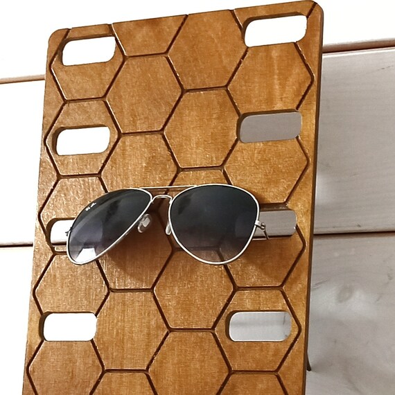Holz-Sonnenbrille frei stehende Display, Sonnenbrillenhalter, Halter für  Gläser, Brillenhalter, Auge Glashalter, Sonnenbrillen-Halter - .de