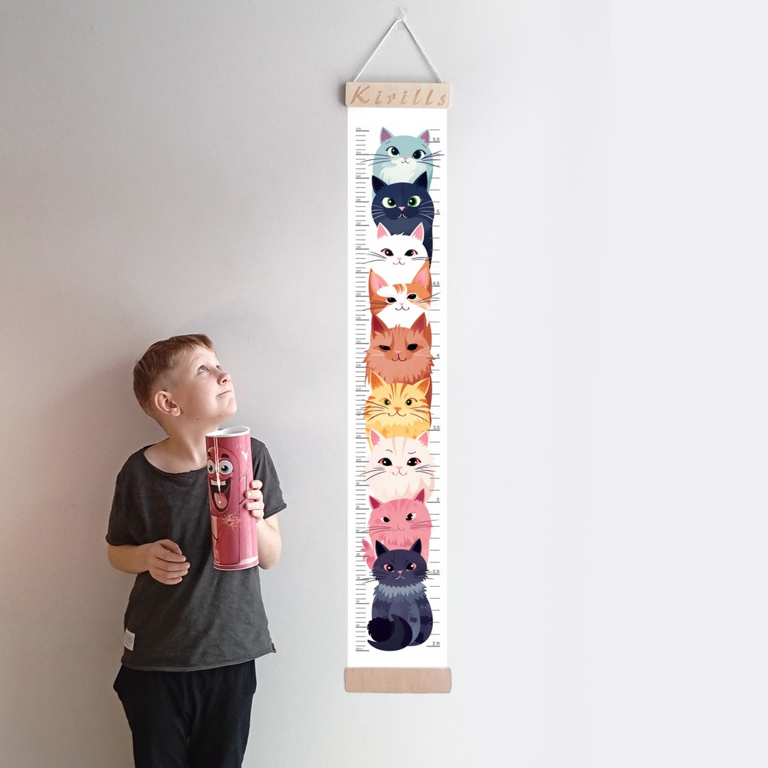 Child Height Chart Wall Height Chart Custom Height Chart Etsy