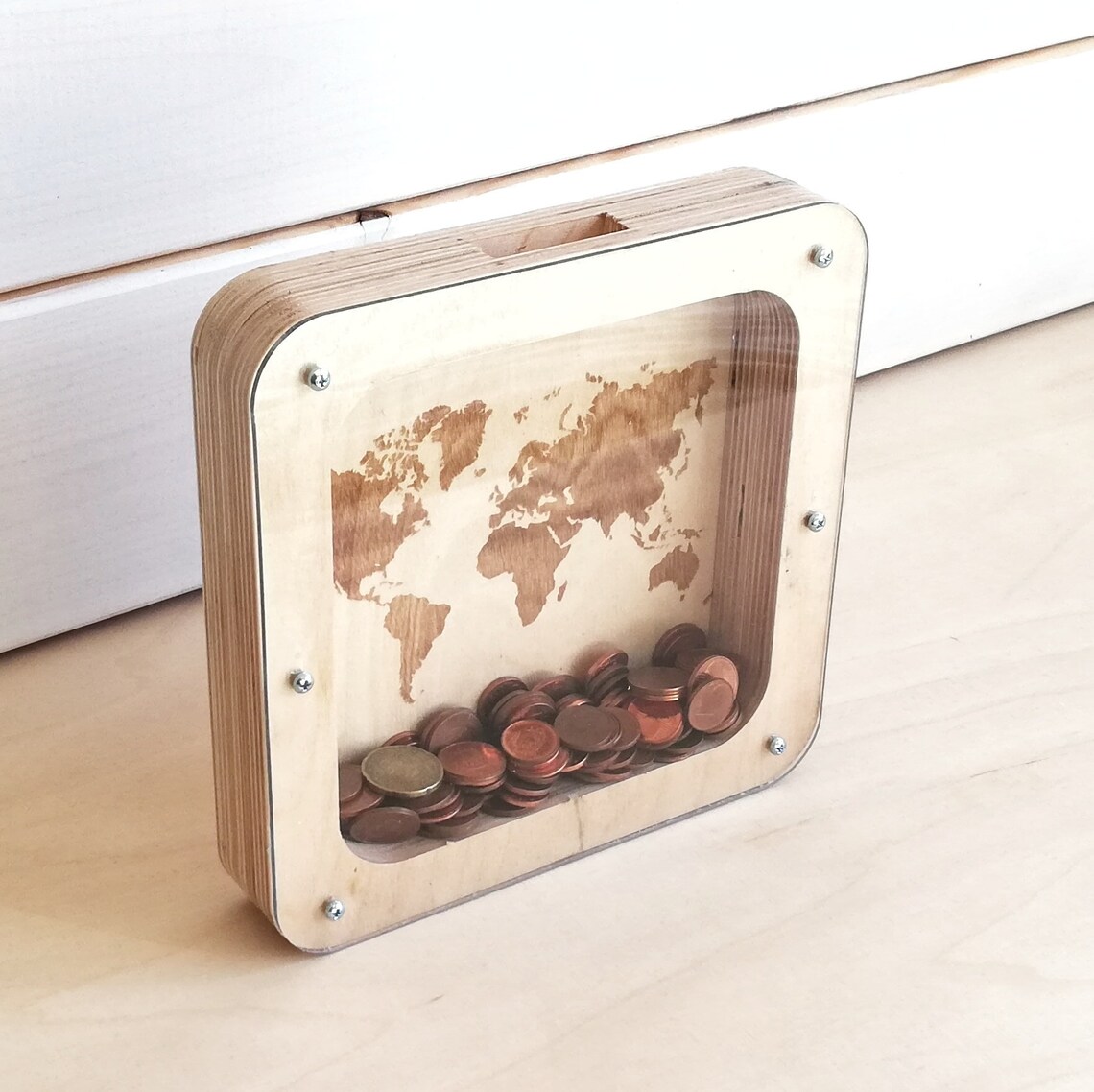 Piggy Bank Piggy Bank Adult Piggy Bank Wood Money Box Etsy