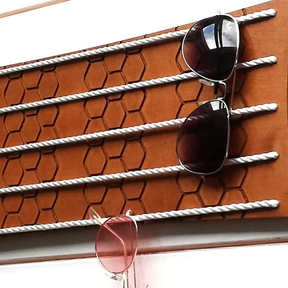 Holz-Sonnenbrillenhalter für Wand, Sonnenbrillen-Veranstalter