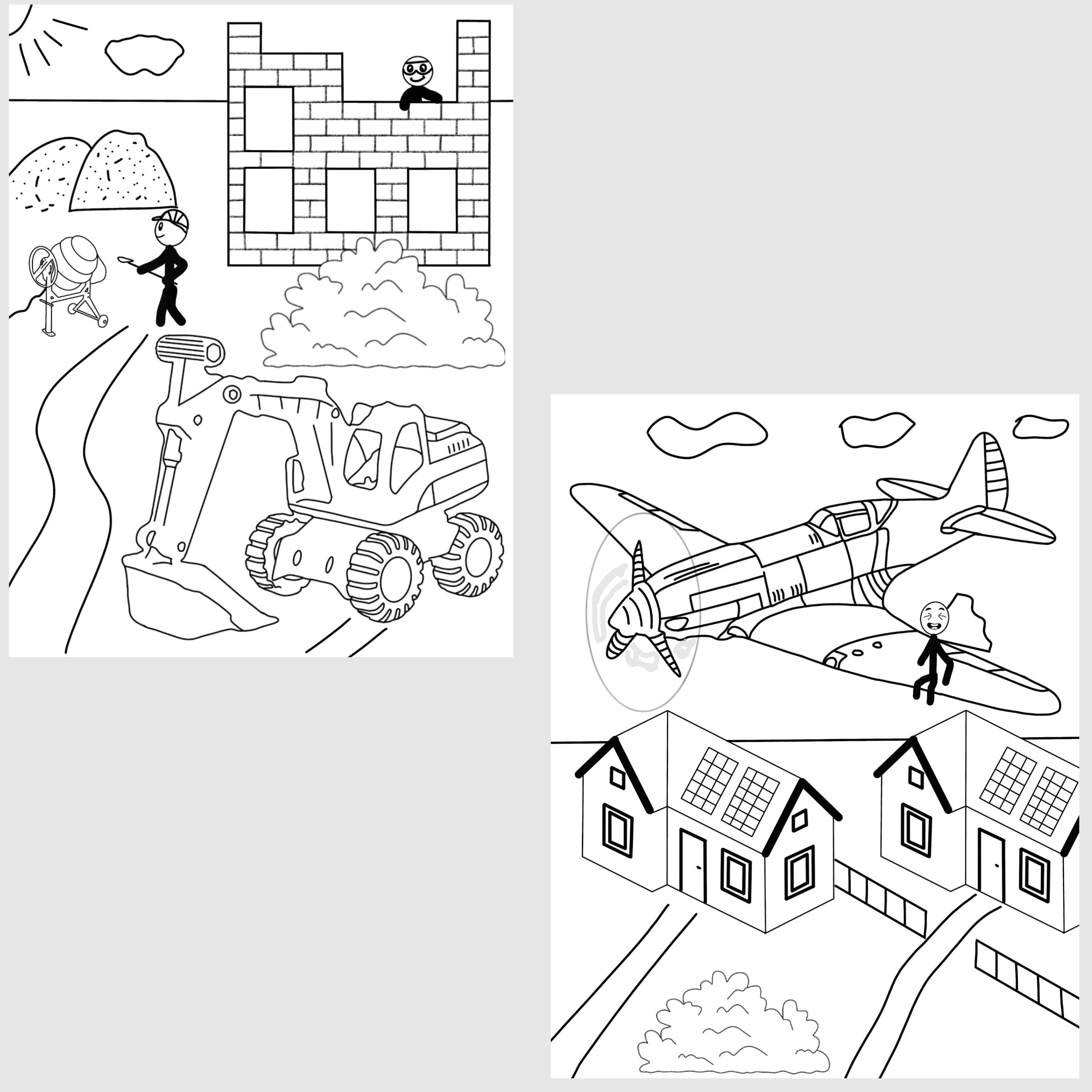 Farm Life Coloring Page