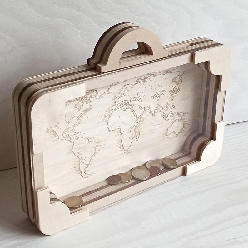 Money Box Birthday Money Box Wood Cash Box Wedding Custom Etsy