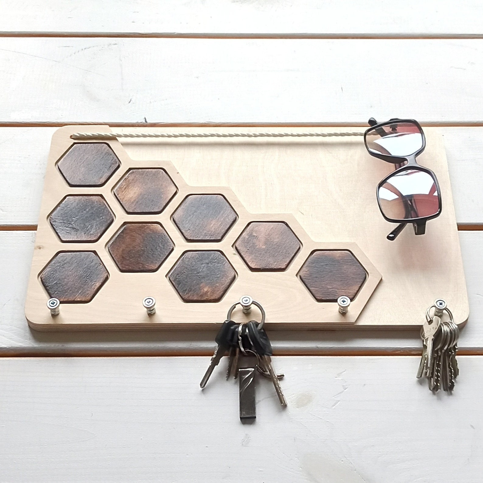 Key Holder Key Hooks Key Holder Shelf Key Hooks Wall Key Etsy