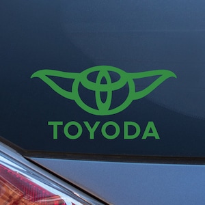 Toyoda Vinyl Decal Bumper Sticker Laptop Car Truck Toyota Green or White