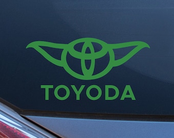 Toyoda Vinyl Decal Bumper Sticker Laptop Car Truck Toyota Green or White