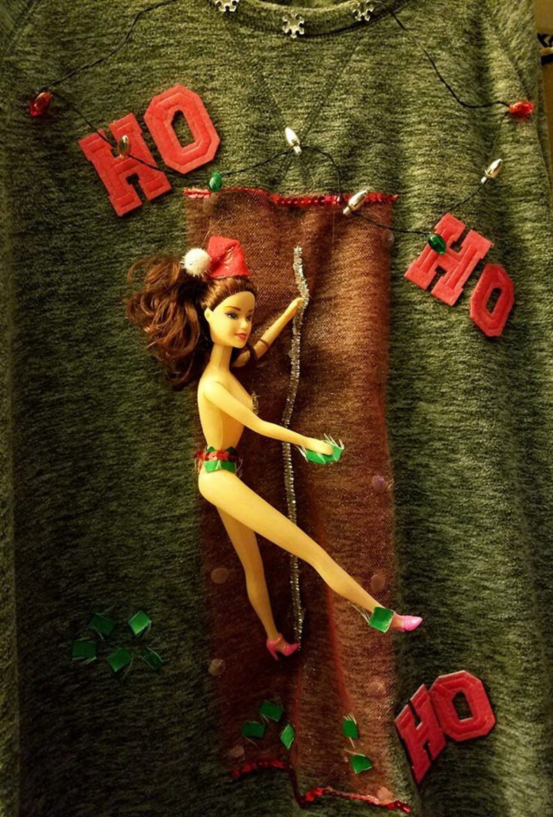 Barbie Stripper HO HO HO Holiday Sweatshirt | Etsy