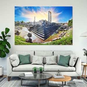 Temple of Apollo Photography Print – Ancient Ruins Wall Art | Greek History Poster, Archaeology Artwork, Mediterranean Travel Decor
