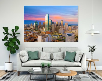 Dallas Skyline Canvas Print – Downtown Texas Cityscape Wall Art