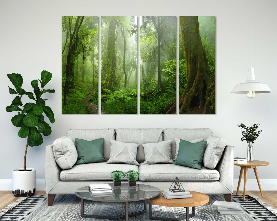Tropical Jungle Decor for Home Jungle Art for Wall Green - Etsy