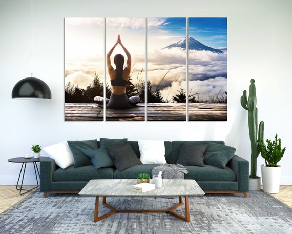 Yoga Art Print Decor for Home Yoga Pictures Wall Art - Etsy