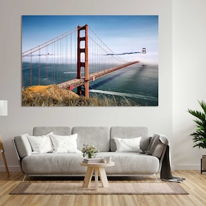 Golden Gate Bridge Photography Print – San Francisco Wall Art | California Landmark Poster, Coastal Travel Artwork