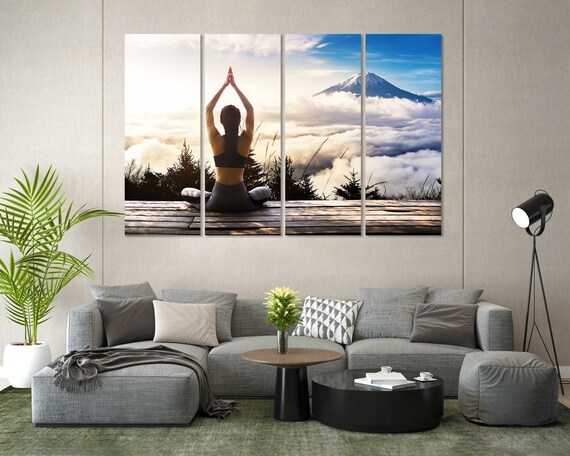 Yoga Art Print Decor for Home Yoga Pictures Wall Art - Etsy