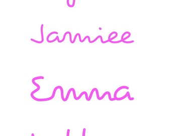 Personalized Name Sticker, Island Font Gloss Vinyl Decal
