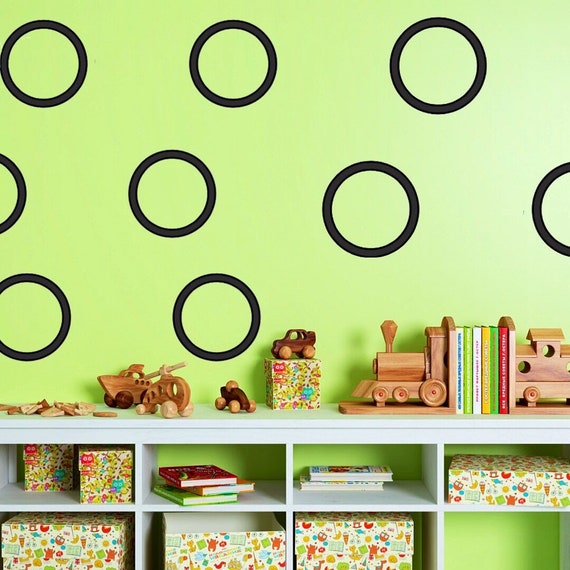 100 polka dot removable vinyl wall decals wall stickers | etsy