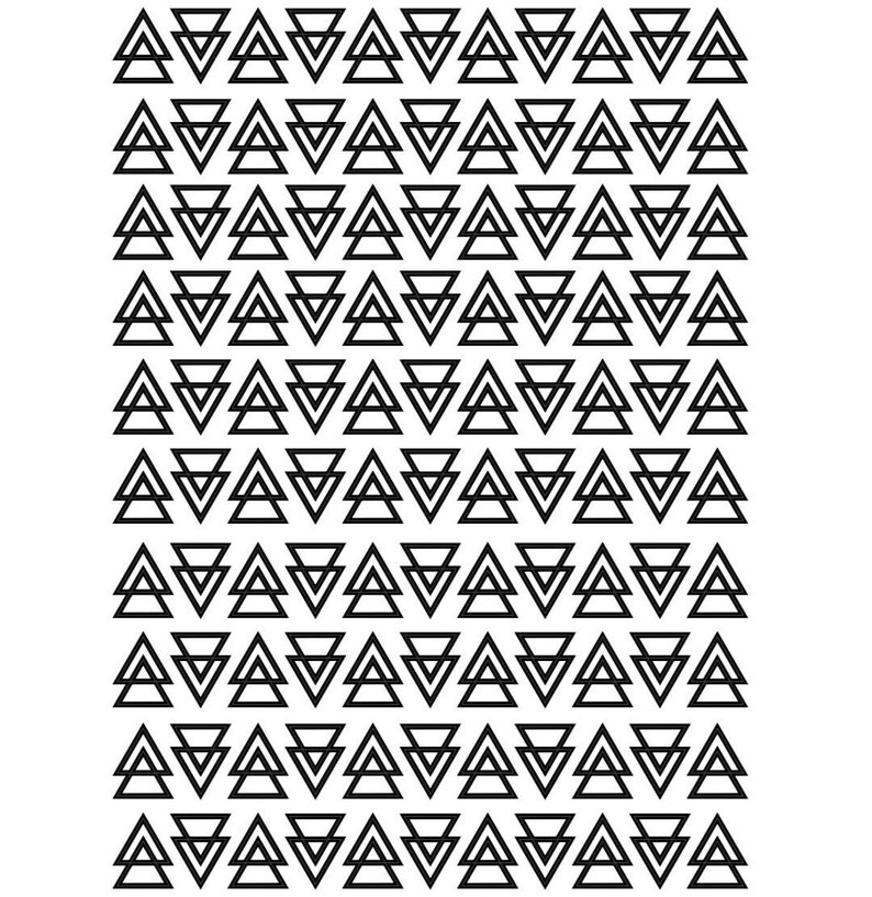 Triangle Wall Decals Removable Vinyl Wall Stickers Peel and Etsy UK