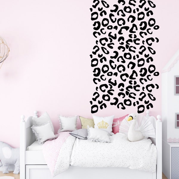 Leopard Decal Wall Etsy