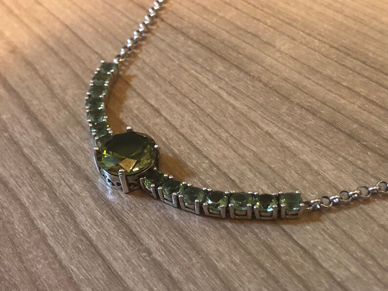 Water Line Wristband Zultanite Bracelet Colour Changing Adjustable Wristband | 925 Silver 18 CM Handmade Silver Bracelet