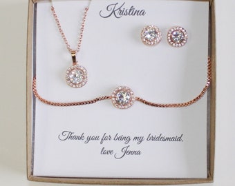 gold bridesmaid jewelry sets