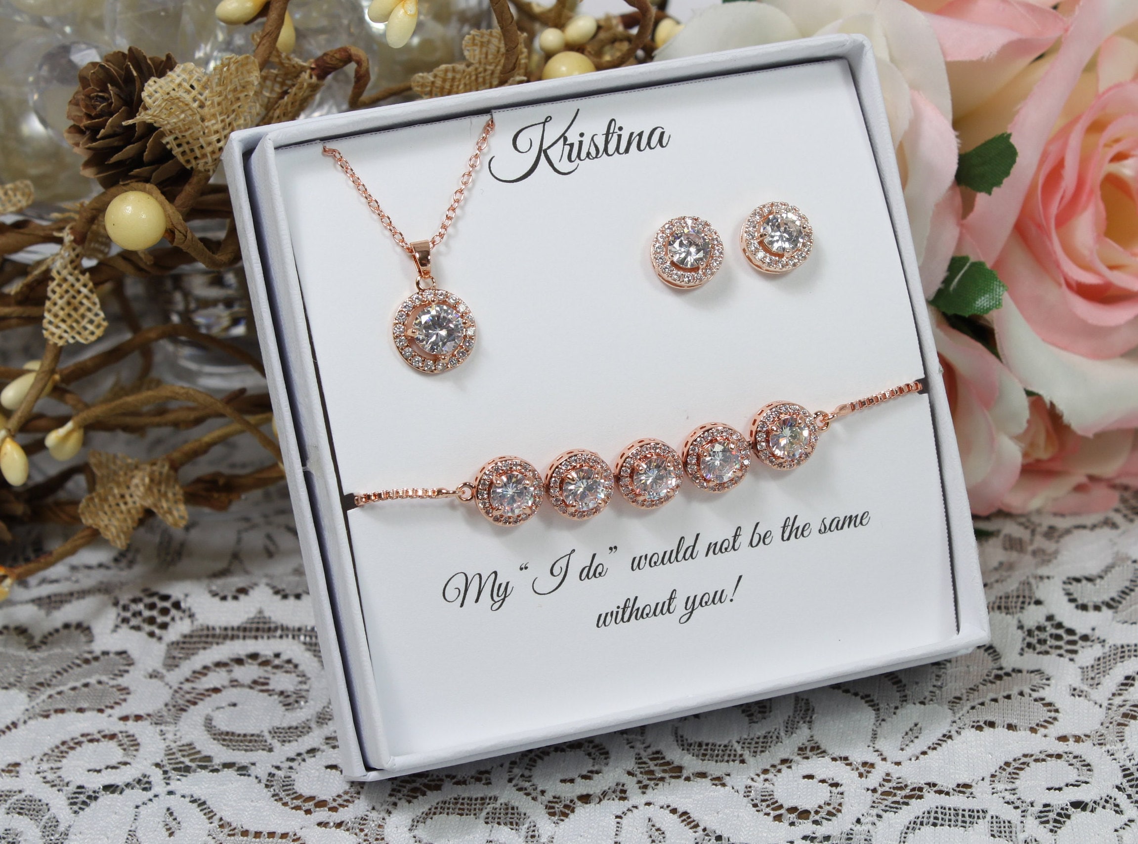 Bridesmaid Jewelry Set of 5 Etsy