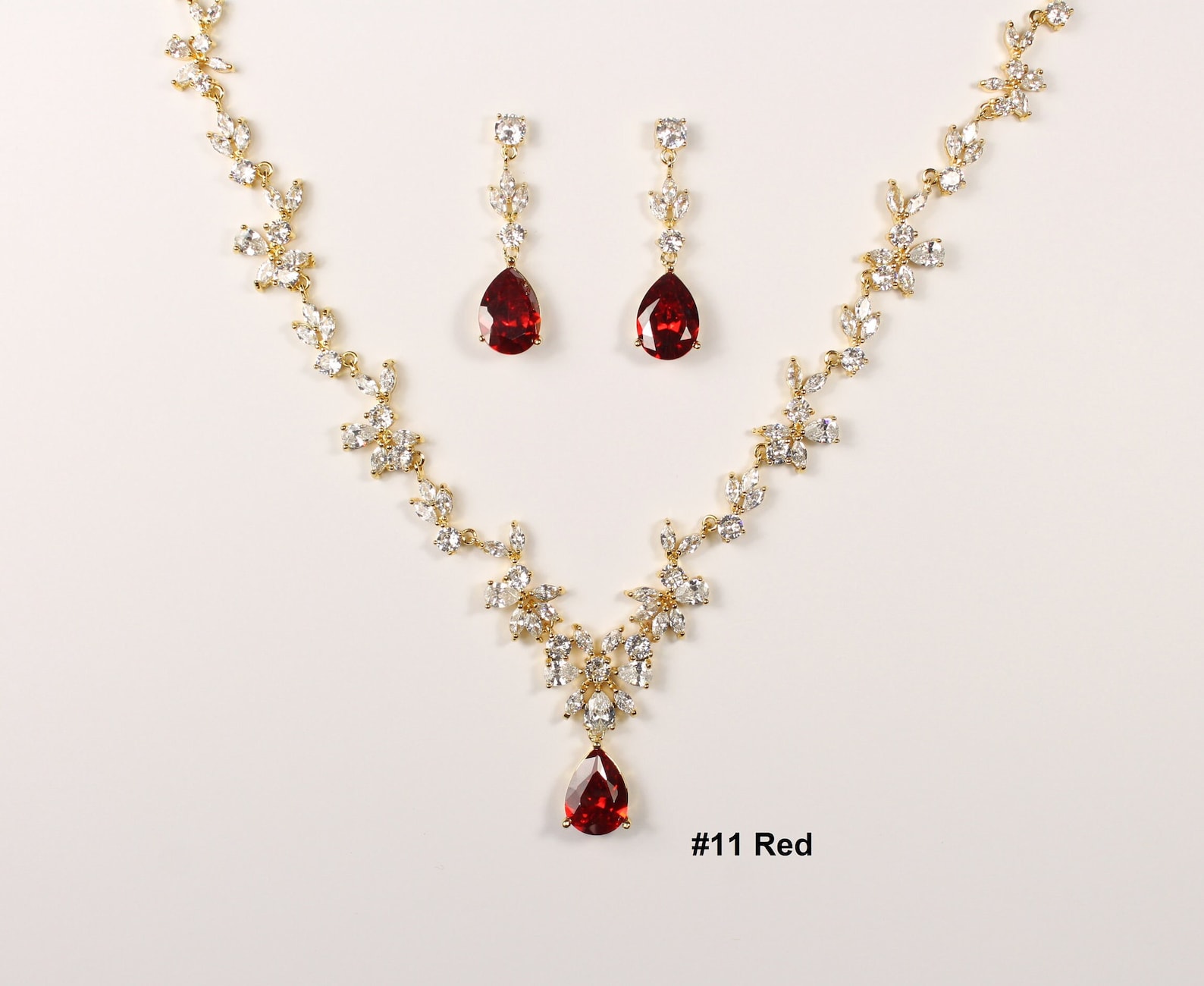 Emerald Bridal Jewelry Set Emerald Green Bridal Earrings CZ Etsy