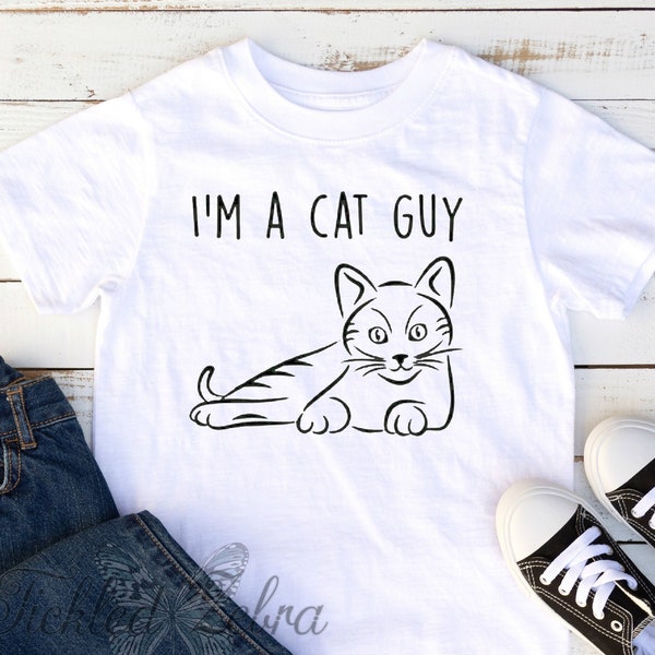 I'm A Cat Guy - Baby Bodysuit, Toddler, Youth, Adult Shirt - Newborn - Baby Shower Gift - Boys - Meow - Kitty - Funny - Crazy Cat - Birthday