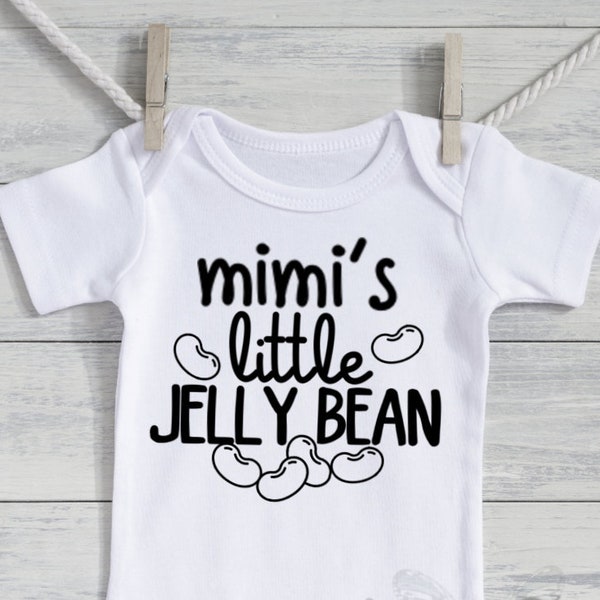 Mimi's Little Jelly Bean - Gigi, Nana, Mama, Mommy, Daddy, Grandpa, Papa - Easter - Bunny - Baby Bodysuit, Toddler, Youth Shirt, Spring Cute