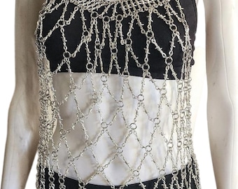 Barbed Wire Tank Top - Goth - Punk - Renaissance Faire - Body Jewelry - Handmade Fantasy Festival Garb