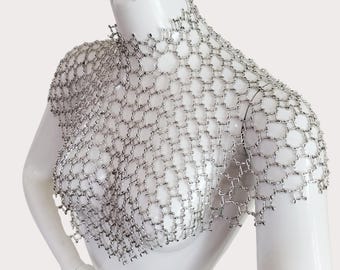 Vines Hauberk - Renaissance Faire - Body Jewelry - Handmade Fantasy Festival Garb