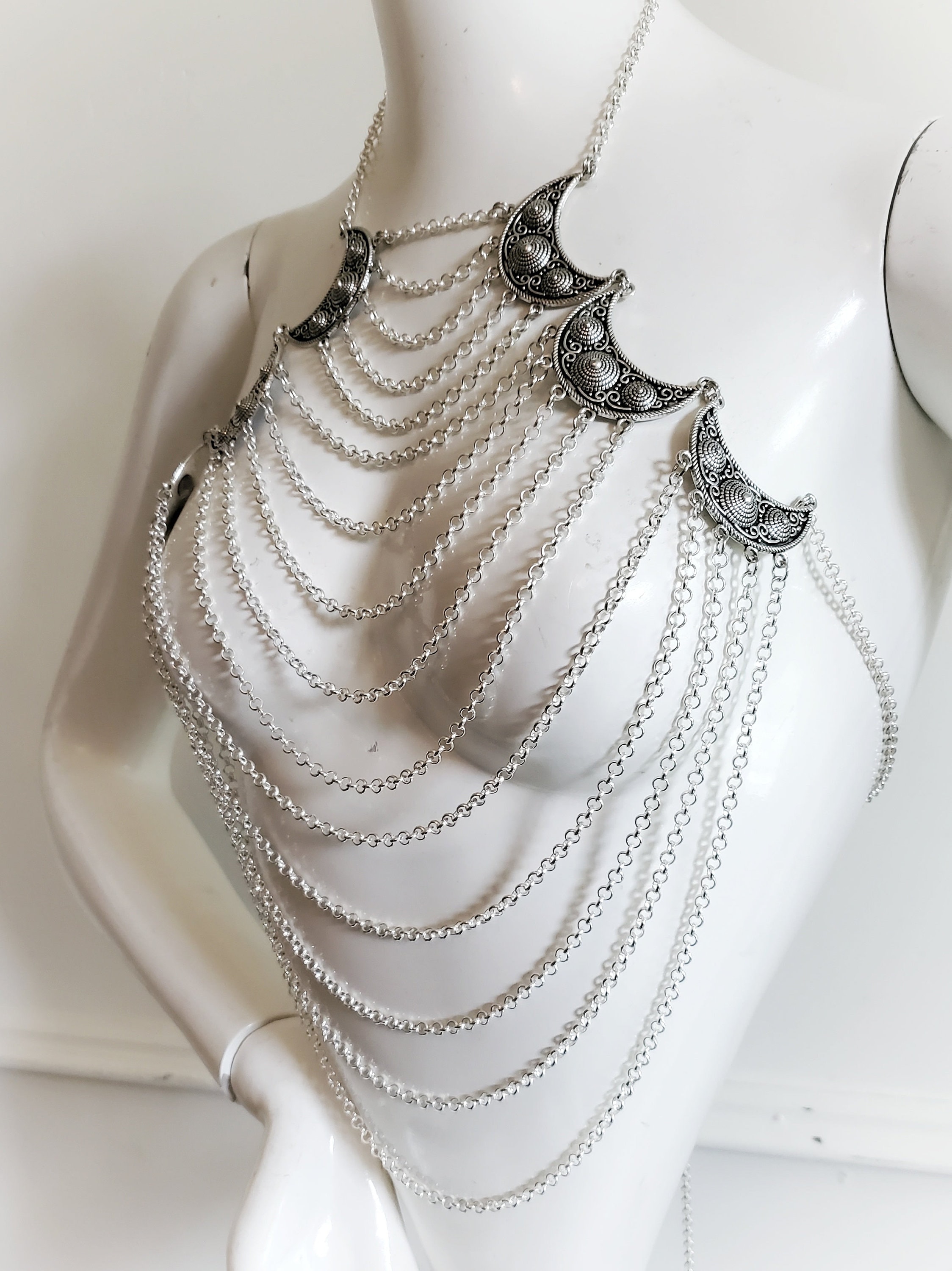 ネックレス・ペンダント Halter Body Chain Halter Body Chain - Etsy