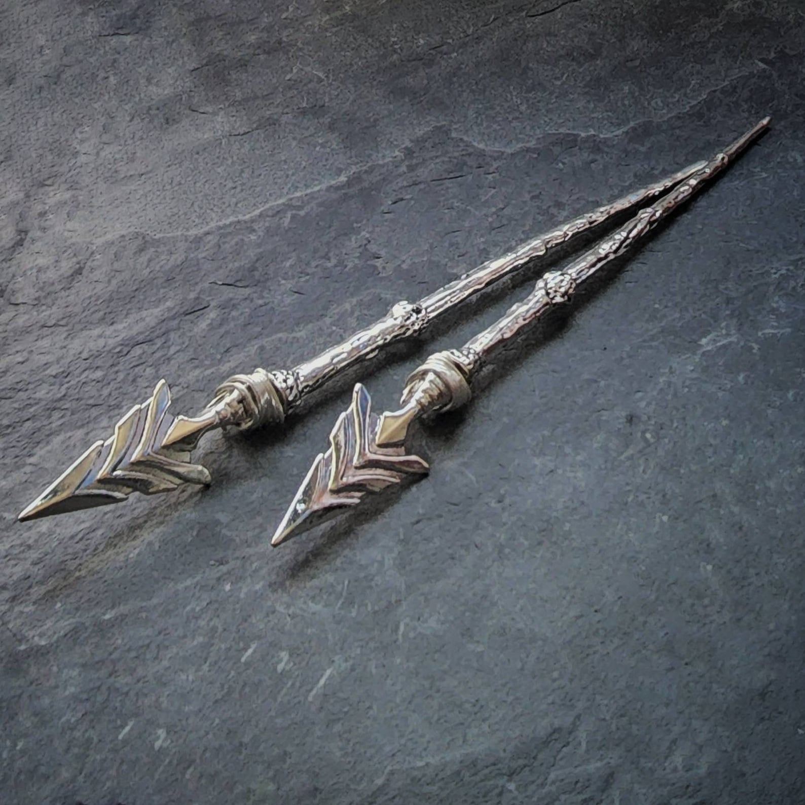 Arrow Hair Sticks - Weapon Hair Pins - Goth - Emo - Gothic Handmade ...