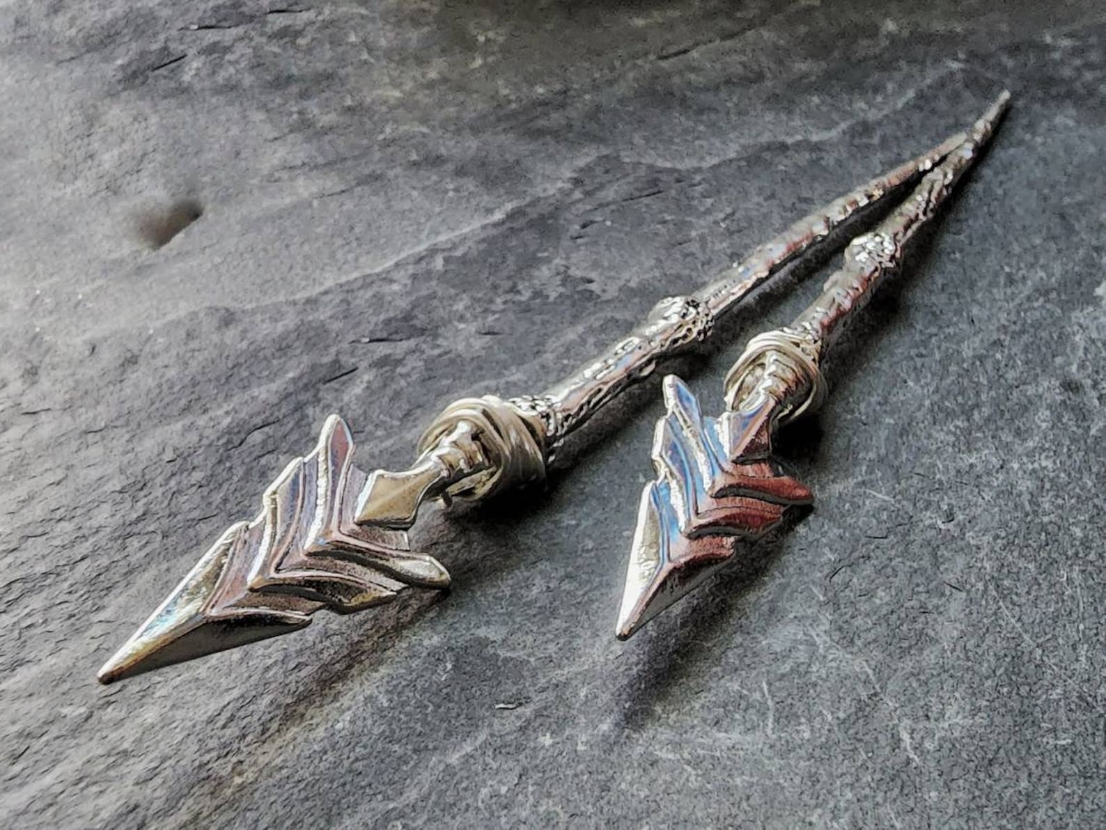 Arrow Hair Sticks - Weapon Hair Pins - Goth - Emo - Gothic Handmade ...