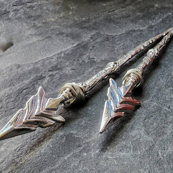 Arrow Hair Sticks - Weapon Hair Pins - Goth - Emo - Gothic Handmade Hairsticks - Renaissance Festival Garb - Warrior Costume - Gift Idea
