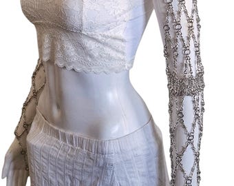 Barbed Wire Sleeves - Goth - Punk - Renaissance Faire Garb - Shoulder Jewelry - Handmade Fantasy Festival