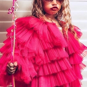 Barbie cerise pink ruffle jacket
