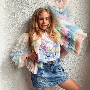 pastel ruffle jacket