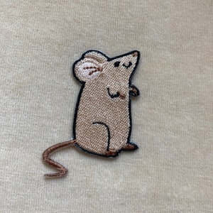 Adorable Mouse Iron On Patch
