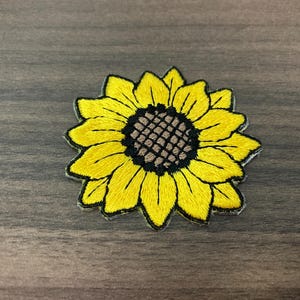 Sunflower Embroidery Iron On Patch