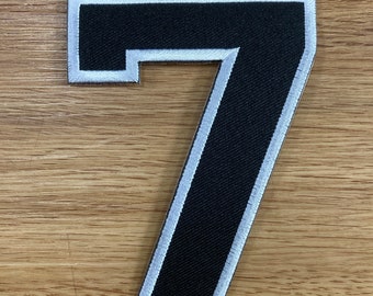 4 inches Standard Varsity Number Iron On Patch