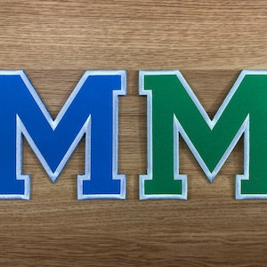 4.5 inches Standard Varsity Letter  Iron On Patch