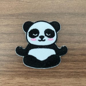 Yoga Panda Iron on Patch