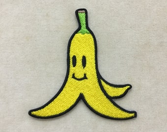 Banana Peel Mario Iron On Patch