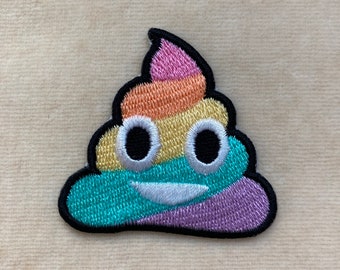 Poop Emoji Iron On Patch