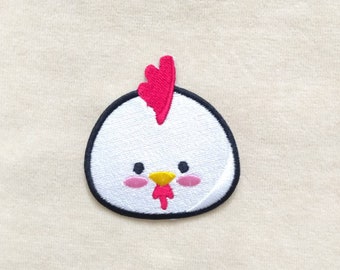 Rooster Farm Animal Chicken Embroidered Iron on Patch 3 1/4h R - Etsy