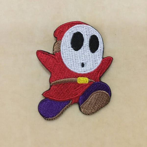 Shy Guy Iron On Patch