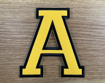 5 inches Standard Varsity Letter Iron On Patch
