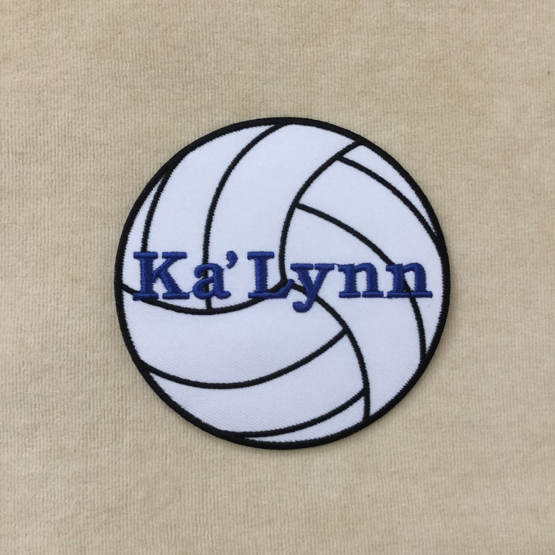 Volleyball Custom Name Tag Personalized Iron on Patch Etsy