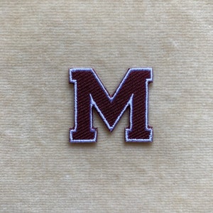 1 inch Standard Varsity Letter Iron On Patch